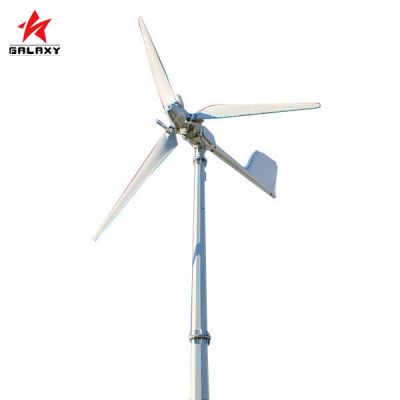 Low-cost, high-efficiency, remotely monitored 5kW variable pitch wind turbine 